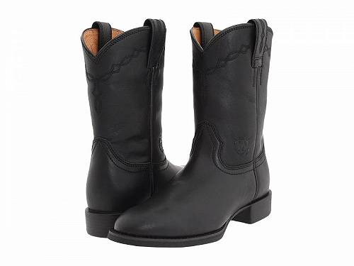 送料無料 アリアト Ariat メンズ 男性用 シューズ 靴 ブーツ ウエスタンブーツ Heritage Roper - Black