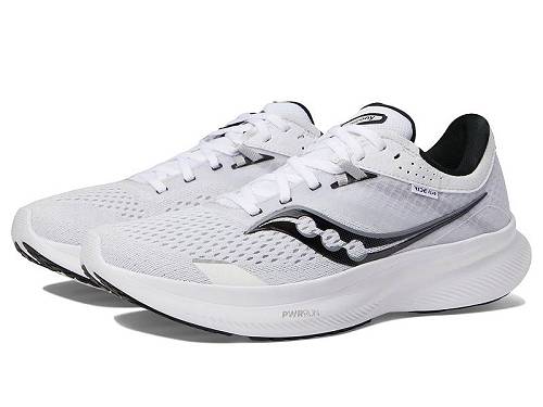 送料無料 サッカニー Saucony レディース 女性用 シューズ 靴 スニーカー 運動靴 Ride 16 - White/Black