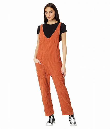 送料無料 フリーピープル Free People レディース 女性用 ファッション ジャンプスーツ つなぎ セット High Roller Cord Jumpsuit - Sunburn