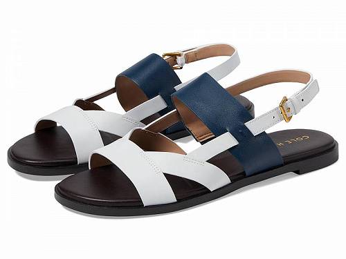 送料無料 コールハーン Cole Haan レディース 女性用 シューズ 靴 サンダル Fawn Sandals - Blue Wing Teal/Dark Chocolate/White Leather