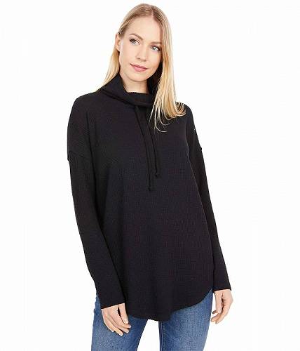 送料無料 リラP Lilla P レディース 女性用 ファッション Tシャツ Dropped Shoulder Cowl Neck Top - Black