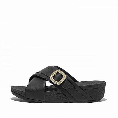 こちらの商品は フィットフロップ FitFlop レディース 女性用 シューズ 靴 サンダル Lulu Crystal-Buckle Leather Cross Slides - Black です。 注文後のサイズ変更・キャンセルは出来ませんので、十分なご検討の上でのご注文をお願いいたします。 ※靴など、オリジナルの箱が無い場合がございます。ご確認が必要な場合にはご購入前にお問い合せください。 ※画面の表示と実物では多少色具合が異なって見える場合もございます。 ※アメリカ商品の為、稀にスクラッチなどがある場合がございます。使用に問題のない程度のものは不良品とは扱いませんのでご了承下さい。 ━ カタログ（英語）より抜粋 ━ Click here to learn more about the biomechanically engineered, ergonomic FitFlop(R) footbed. Click here for the women&#039;s FitFlop sizing guide. Walk with utmost comfort wearing the FitFlop(TM) Lulu Crystal-Buckle Leather Cross Slides. It is crafted from leather upper, faux suede lining, and rubber insole. This pair of sandals features open round toe, crisscross strap detailing, softly padded, foot-flattering, and engineered with FitFlop&#039;s supercushioning, pressure-diffusing Microwobbleboard midsoles for unbeatable all-day comfort. It comes with an elegant decorative buckle smothered in shimmering micro-&#039;crystals&#039; and brand detailing on the footbed. Wedge heel. Rubber outsole. Product measurements were taken using size 7, width M (B). サイズにより異なりますので、あくまで参考値として参照ください. 実寸（参考値）： Heel Height: 約 3.81 cm Weight: 1 lb ■サイズの幅(オプション)について Slim &lt; Narrow &lt; Medium &lt; Wide &lt; Extra Wide S &lt; N &lt; M &lt; W A &lt; B &lt; C &lt; D &lt; E &lt; EE(2E) &lt; EEE(3E) ※足幅は左に行くほど狭く、右に行くほど広くなります ※標準はMedium、M、D(またはC)となります ※メーカー毎に表記が異なる場合もございます