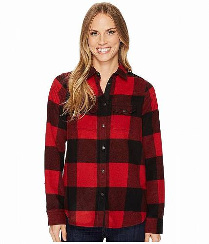 フェールラーベン 送料無料 フェールラーベン Fjallraven レディース 女性用 ファッション ボタンシャツ Canada Shirt - Red