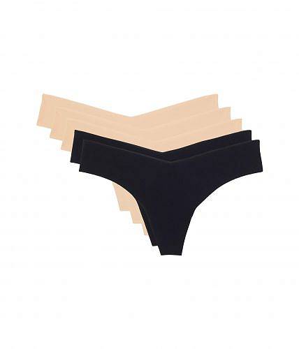 送料無料 コマンドー Commando レディース 女性用 ファッション 下着 ショーツ Classic Thong 5-Pack - Beige/Beige/Beige/Black/Black