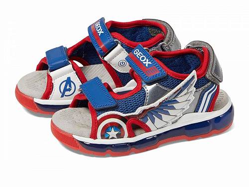 送料無料 ジオックス Geox Kids 男の子用 キッズシューズ 子供靴 サンダル Sandal Androidbo 10 (Toddler/Little Kid/Big Kid) - Blue/Red