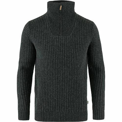 楽天グッズ×グッズ送料無料 フェールラーベン Fjallraven メンズ 男性用 ファッション セーター Övik 1/2 Zip Knit - Dark Grey