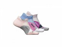  t[`AY Feetures t@bV \bNX C Elite Light Cushion No Show Tab 3-Pair Pack - Virtual Lilac/Cosmic Purple/Propulsion Pink