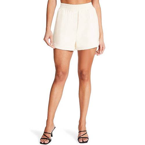 送料無料 スティーブマデン Steve Madden レディース 女性用 ファッション ショートパンツ 短パン Fonda Shorts - Vanilla