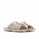 送料無料 クラークス Clarks レディース 女性用 シューズ 靴 サンダル Elizabelle Rio - Off-White Multi Leather