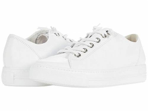 送料無料 ポールグリーン Paul Green レディース 女性用 シューズ 靴 スニーカー 運動靴 Hadley Sneaker - White Silver MC Leather