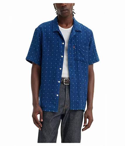送料無料 リーバイス Levi s(R) Premium メンズ 男性用 ファッション ボタンシャツ The Sunset Camp Shirt - Grid Indigo Double Cloth