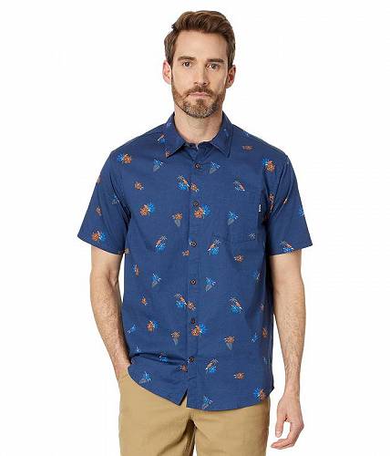  n[[ Hurley Y jp t@bV {^Vc One &amp; Only Lido Stretch Short Sleeve Woven - Submarine