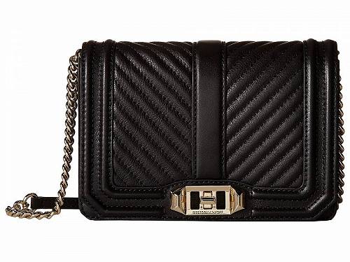  xbJ~Rt Rebecca Minkoff fB[X p obO  obNpbN bN Chevron Quilted Small Love Crossbody - Black