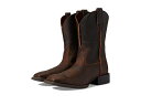 こちらの商品は アリアト Ariat メンズ 男性用 シューズ 靴 ブーツ ウエスタンブーツ Sport Rambler Western Boot - Bartop Brown です。 注文後のサイズ変更・キャンセルは出来ませんので、十分なご検討の上でのご注文をお願いいたします。 ※靴など、オリジナルの箱が無い場合がございます。ご確認が必要な場合にはご購入前にお問い合せください。 ※画面の表示と実物では多少色具合が異なって見える場合もございます。 ※アメリカ商品の為、稀にスクラッチなどがある場合がございます。使用に問題のない程度のものは不良品とは扱いませんのでご了承下さい。 ━ カタログ（英語）より抜粋 ━ Complete your vintage look by wearing the rustic and stylish Ariat(R) Sport Rambler Western Boots. Distressed leather foot and upper. Unlined. Removable man-made insole. Pull-on style. Pre-worn look. Pull tabs for easy wear and removal. V-shaped dip for added style. ATS(R) lightweight forked shank for enhanced support. Eye-catching Western stitching detail on the vamp. Signature brand name logo embossed on the upper. Square toes and stacked block heels. Duratread(TM) outsole is slip- and oil-resistant, and offers long-lasting durability, traction, and maximum wear resistance. ※掲載の寸法や重さはサイズ「9, width D - Medium」を計測したものです. サイズにより異なりますので、あくまで参考値として参照ください. 靴の重さは片側のみのものとなります. 実寸（参考値）： Heel Height: 約 3.81 cm Weight: 1 lb 10.6 oz Circumference: 約 34.29 cm Shaft: 約 27.30 cm Platform Height: 約 1.02 cm ■サイズの幅(オプション)について Slim &lt; Narrow &lt; Medium &lt; Wide &lt; Extra Wide S &lt; N &lt; M &lt; W A &lt; B &lt; C &lt; D &lt; E &lt; EE(2E) &lt; EEE(3E) ※足幅は左に行くほど狭く、右に行くほど広くなります ※標準はMedium、M、D(またはC)となります ※メーカー毎に表記が異なる場合もございます