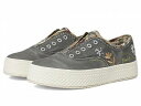 送料無料 ブローフィッシュ Blowfish Malibu レディース 女性用 シューズ 靴 スニーカー 運動靴 Super Sweet Slip On Shoes - Charcoal Twill Fabric