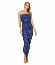 送料無料 Norma Kamali レディース 女性用 ファッション ドレス Strapless Diana Gown Xl - Military Blue