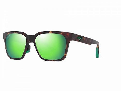 楽天グッズ×グッズ送料無料 マウイ ジム Maui Jim メガネ 眼鏡 サングラス Punkikai - Matte Dark Havana/Mauigreen Polarized