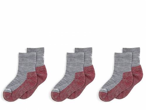 送料無料 Smartwool Kids キッズ 子供用 ファッション 子供服 ソックス 靴下 Smartwool Kids Hike Light Cushion Crew Socks 3-Pack (Toddler/Little Kid/Big Kid) - Light Gray