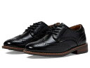 送料無料 フローシャイム Florsheim Kids 男の子用 キッズシューズ 子供靴 オックスフォード Rucci Jr. Wing Tip Oxford (Toddler/Little Kid/Big Kid) - Black