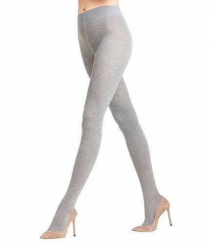 送料無料 ファルケ Falke レディース 女性用 ファッション 下着 ストッキング Family Cotton Tights - Light Grey Melange