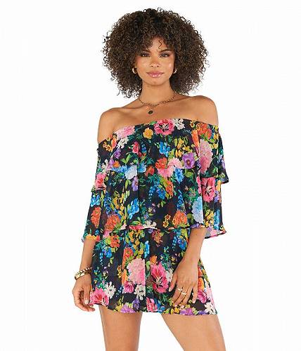 送料無料 ショーミーユアムームー Show Me Your Mumu レディース 女性用 ファッション ジャンプスーツ つなぎ セット Triple Decker Romper - Midnight Botanical Floral