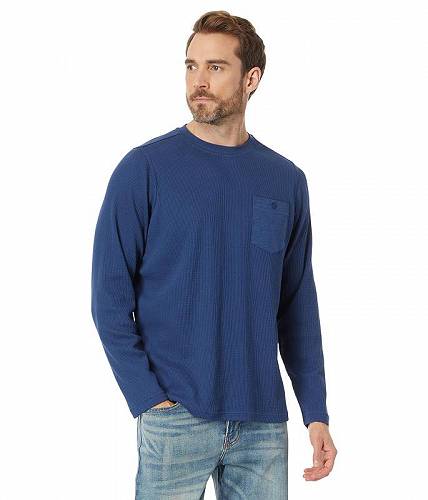 送料無料 ハーレー Hurley メンズ 男性用 ファッション Tシャツ Felton Thermal Long Sleeve Crew - Blue Void