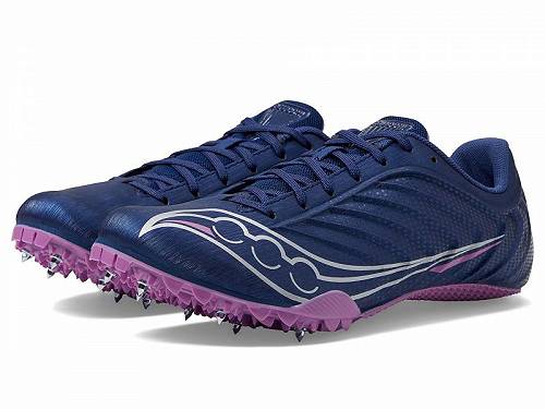 送料無料 サッカニー Saucony レディース 女性用 シューズ 靴 スニーカー 運動靴 Spitfire 5 - Indigo/Grape