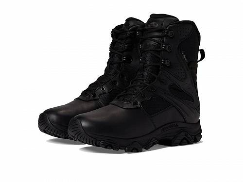 送料無料 Merrell Work メンズ 男性用 シューズ 靴 ブーツ レースアップ 編み上げ Moab 3 Response 8&quot; Tact Zip Wp - Black