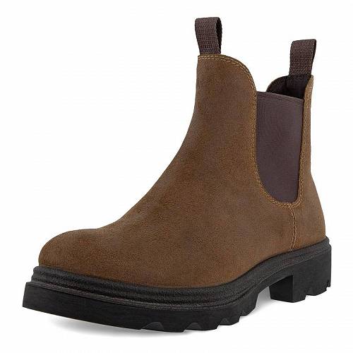 送料無料 エコー ECCO レディース 女性用 シューズ 靴 ブーツ チェルシーブーツ アンクル Grainer Chelsea Boot - Cocoa Brown Suede