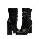 送料無料 スティーブマデン Steve Madden レディース 女性用 シューズ 靴 ブーツ アンクル ショートブーツ Vector - Black Leather(4)