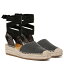 ̵ ե󥳥 Franco Sarto ǥ  塼   Britney Ankle Strap Wedge Espadrilles - Black Solid Fabric