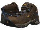 送料無料 キーン Keen Utility メンズ 男性用 シューズ 靴 ブーツ ワークブーツ Detroit XT Mid Steel Toe Waterproof - Cascade Brown/Orion Blue(4)