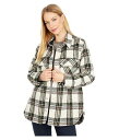  uNGkCV[ Blank NYC fB[X p t@bV AE^[ WPbg R[g WPbg Oversized Flannel Shirt Jacket - Outsider