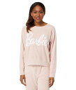 送料無料 ベアフードドリームズ Barefoot Dreams レディース 女性用 ファッション パジャマ 寝巻き CozyChic Ultra Lite(R) Barbie Sweatshirt - Dusty Rose/White