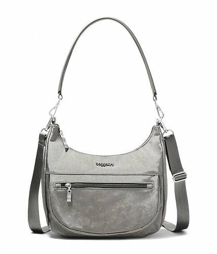  obK[j Baggallini fB[X p obO  obNpbN bN Modern Pocket Half Moon Bag - Sterling Shimmer