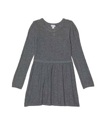 送料無料 スプレンデッド Splendid Littles 女の子用 ファッション 子供服 ドレス Lots of Love Pointelle Sweaterdress (Toddler/Little Kids) - Charcoal