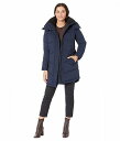  JoNC Calvin Klein fB[X p t@bV AE^[ WPbg R[g _EEEC^[R[g A-Line Stretch Puffer - Dark Navy