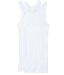 送料無料 ツーバイスト 2(X)IST メンズ 男性用 ファッション タンクトップ 2-Pack ESSENTIAL Square-Cut Tank - White 1