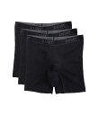  c[oCXg 2(X)IST Y jp t@bV  Essential Cotton 3-Pack Boxer Brief - Black New Logo