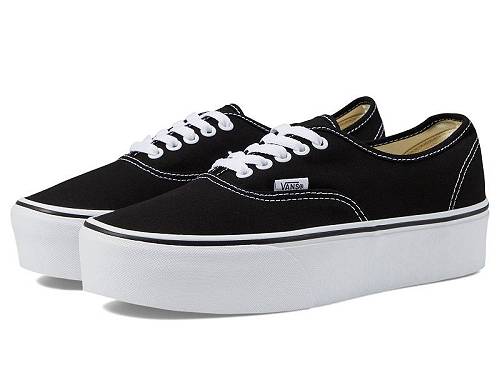 送料無料 バンズ Vans シューズ 靴 スニーカー 運動靴 Authentic Stackform - Canvas Black/True White