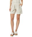 送料無料 ブランクエヌワイシー Blank NYC レディース 女性用 ファッション ショートパンツ 短パン Linen Belted Shorts in Bleached Sand - Bleached Sand