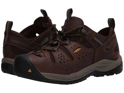 送料無料 キーン Keen Utility メンズ 男性用 シューズ 靴 スニーカー 運動靴 Atlanta Cool II ESD (Soft Toe) - Cascade Brown/Forest Night