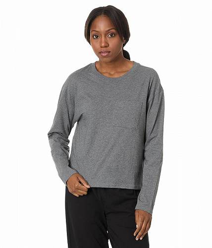 楽天グッズ×グッズ送料無料 パクト PACT レディース 女性用 ファッション Tシャツ Softspun Long Sleeve Pocket Tee - Medium Grey Heather