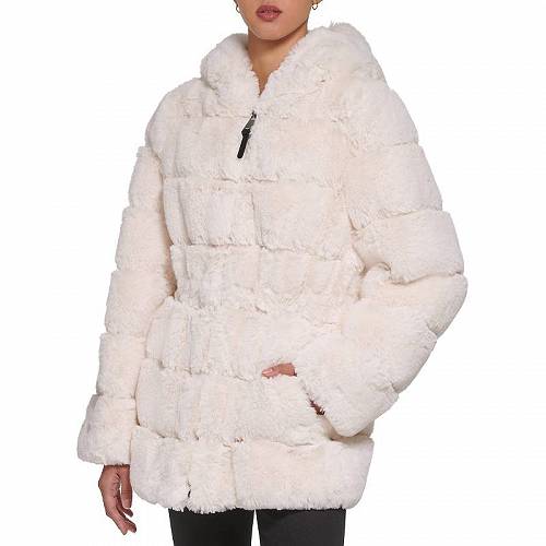 ̵ ʥ˥塼衼 DKNY ǥ  եå  㥱å  Zip Front Faux Fur Jacket - Sea Salt