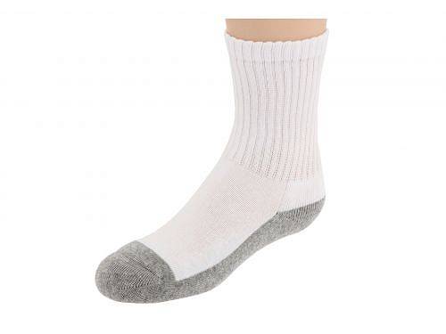 ジェフェリーズソックス Jefferies Socks 男の子用 ファッション 子供服 ソックス 靴下 Sport Crew Half Cushion Seamless 6-Pair Pack (Infant/Toddler/Little Kid/Big Kid/Adult) - White/Grey