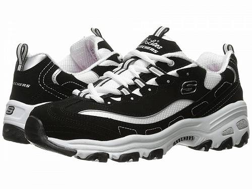 送料無料 スケッチャーズ SKECHERS レディース 女性用 シューズ 靴 スニーカー 運動靴 D'Lites - Biggest Fan - Black/White