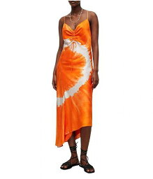 送料無料 AllSaints レディース 女性用 ファッション ドレス Alexia Mariana Dress - Orange Tie-Dye