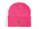 送料無料 ディッキー Dickies メンズ 男性用 ファッション雑貨 小物 帽子 ビーニー ニット帽 Acrylic Cuffed Beanie Hat - Neon Pink