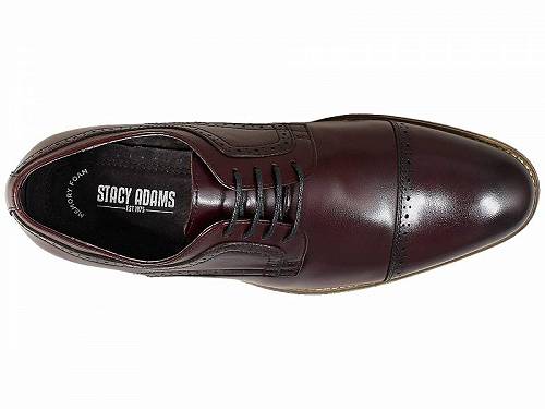 送料無料 ステーシーアダムス Stacy Adams メンズ 男性用 シューズ 靴 オックスフォード 紳士靴 通勤靴 Dickinson Cap Toe Oxford - Burgundy