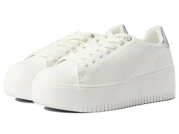 スティーブマデン 送料無料 スティーブマデン Steve Madden レディース 女性用 シューズ 靴 スニーカー 運動靴 Rockaway Sneaker - White/Silver